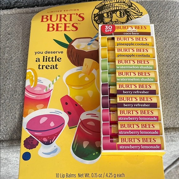 Burt's Bees Other - Burt's Bees 10 lip balms 30 SPF